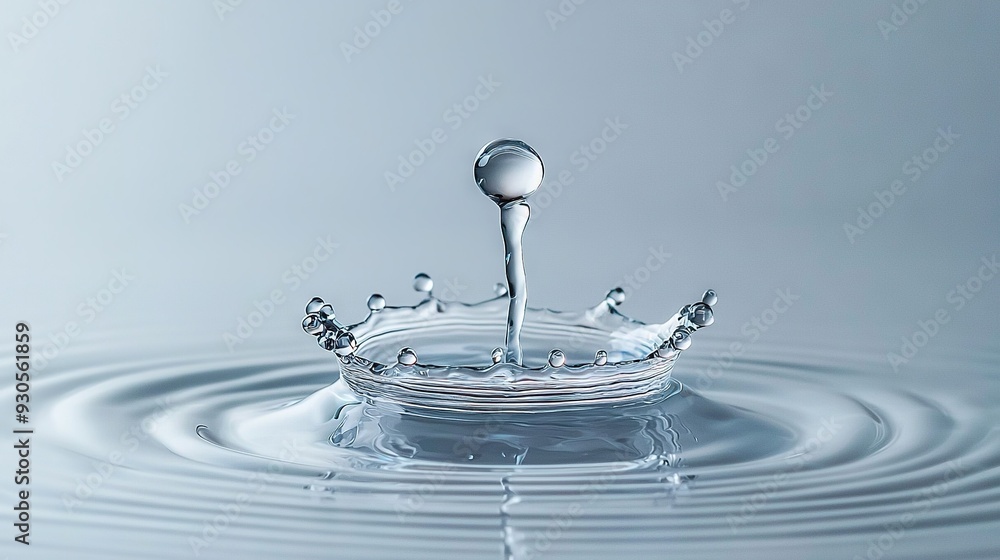 Close-up of water droplet with water in center Close-up of water droplet with water in center