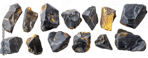 Raw Black and Gold Stones Collection