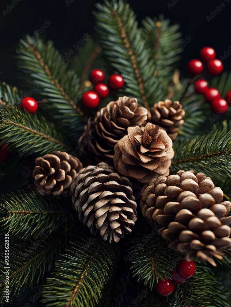 Cones and christmas tree Cones and christmas tree