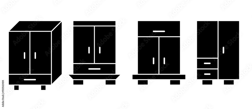 Cupboard icon sheet vector simple desaign illustration Cupboard icon sheet vector simple desaign illustration