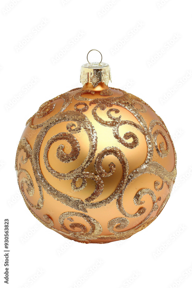 Golden Christmas Ornament Ball Golden Christmas Ornament Ball
