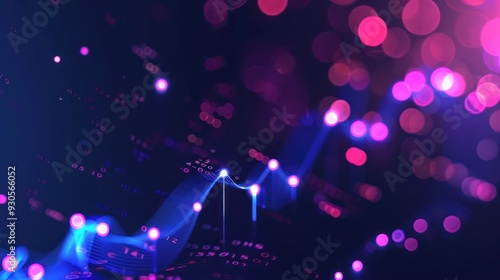 Abstract Data Visualization with Bokeh Effects