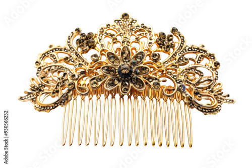 Ornate Golden Hair Comb