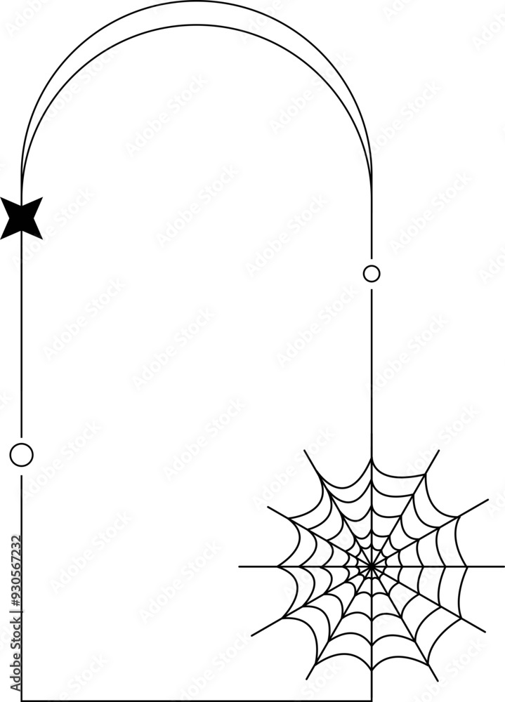 halloween lineal vector frame with pumpkin halloween lineal vector frame with pumpkin
