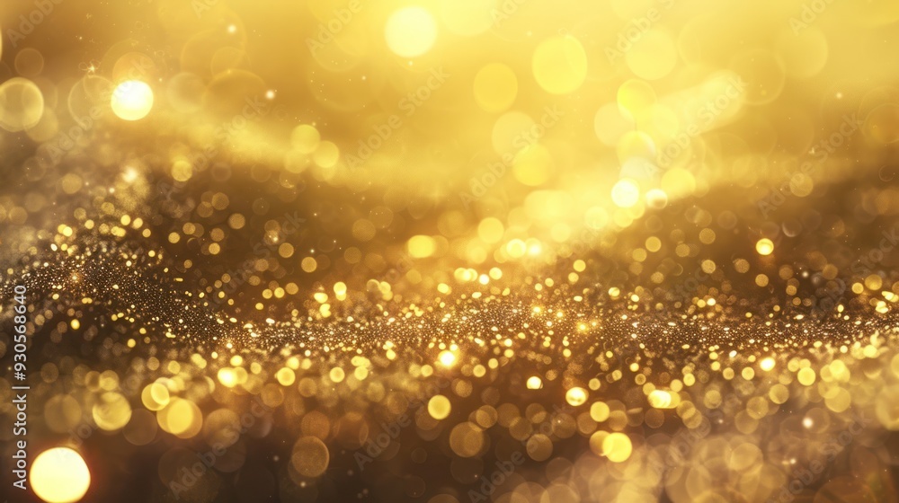 Golden Glitter Abstract Background Golden Glitter Abstract Background