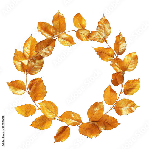 Wreath of Golden Leaves