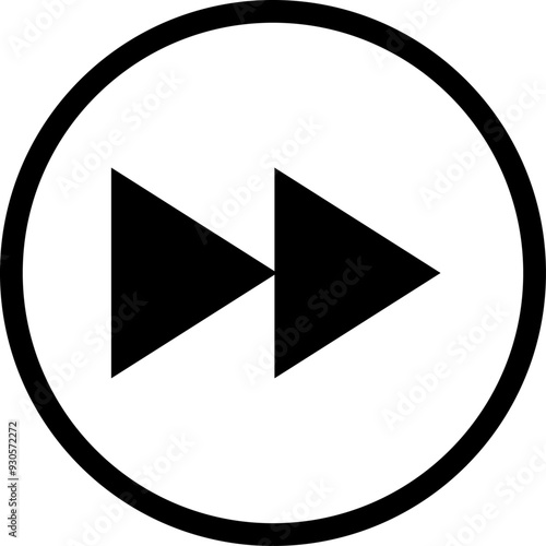 Webで使えるシンプルな早送りボタンベクターアイコン