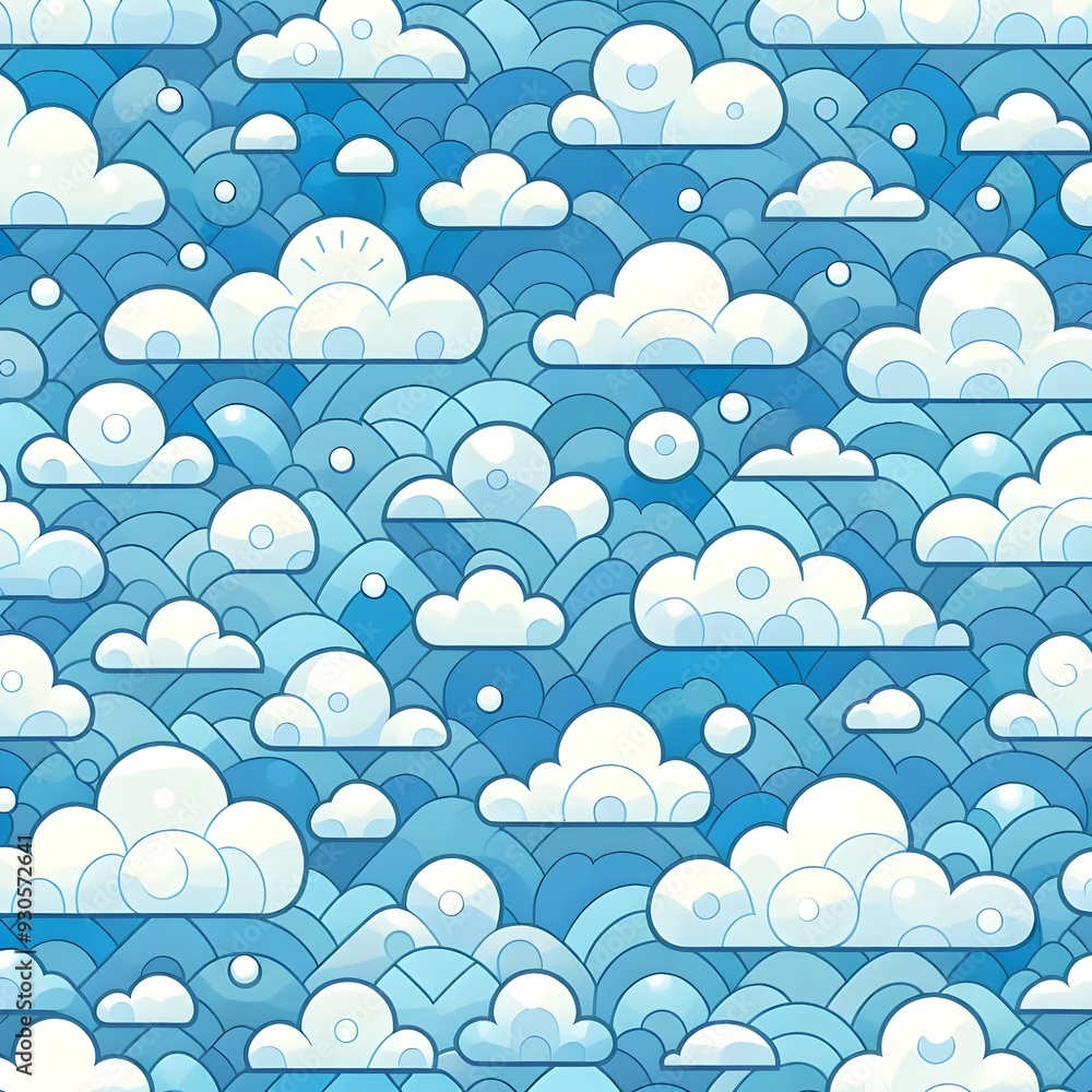 Fototapeta premium Whimsical Cloudscape 