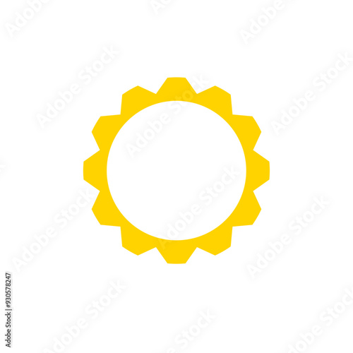 Sun sunshine set vector icons