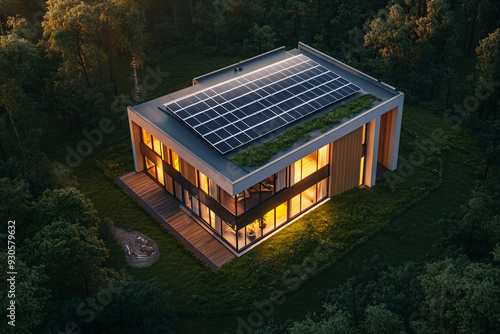 Modern Solar Home.