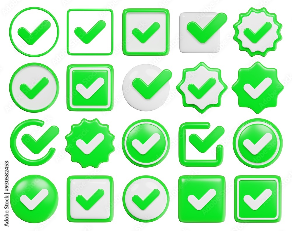 Checkmark agree approve symbol 3D rendering isolated. True symbol for business app template graphic resource Checkmark agree approve symbol 3D rendering isolated. True symbol for business app template graphic resource