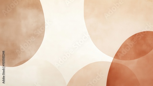 Abstract design featuring soft shapes in warm tones, creating a calming visual effect.
