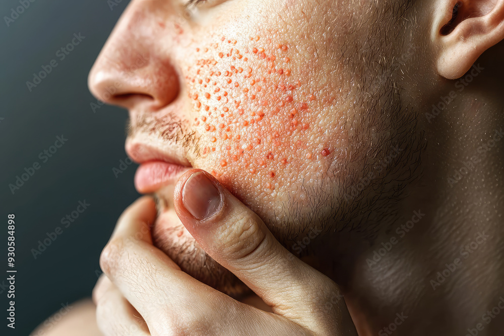 Exploring the Complexities of Skin: A Close-up Look at a Rash and Its Emotional Impact on the Individual's Life. Exploring the Complexities of Skin: A Close-up Look at a Rash and Its Emotional Impact on the Individual's Life.