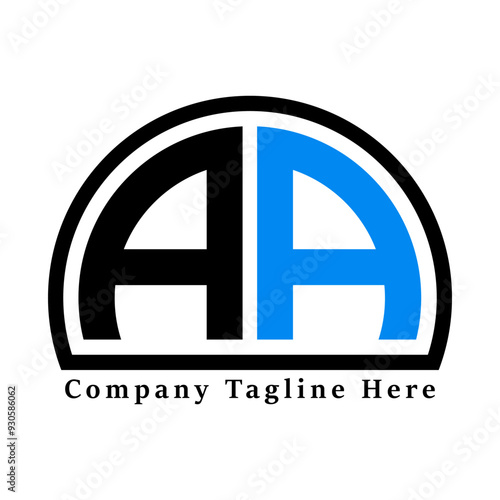 Half circle Letter AB Logo | Half circle Letter AB Logo vector |  half Round Logo | half Round AB Logo