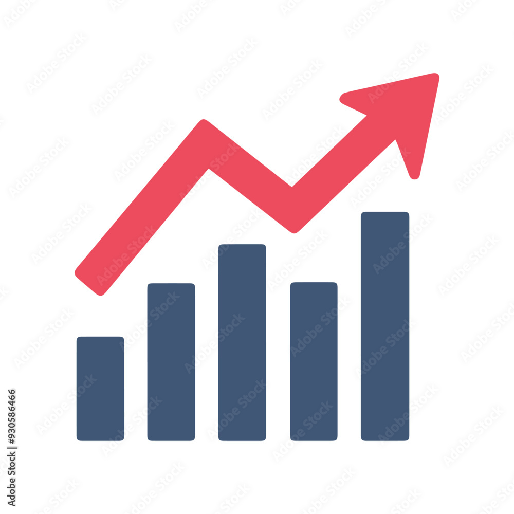 Graph chart economic icon. Money business increase design. Graph chart economic icon. Money business increase design.