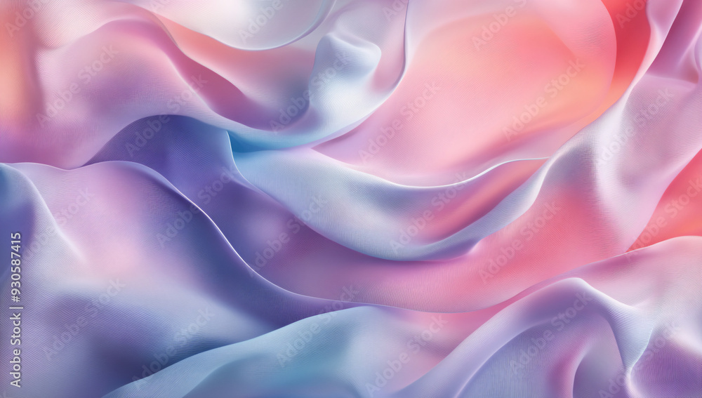 Soft Pastel Fabric Waves. Soft Pastel Fabric Waves.