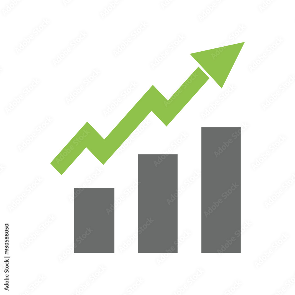 Graph chart economic icon. Money business increase design. Graph chart economic icon. Money business increase design.
