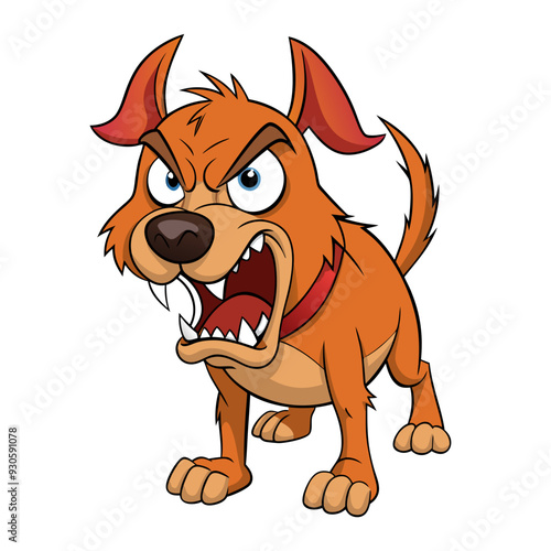 Angry Dog Silhouette Vector | SVG, Cricut, Clipart, T-Shirt Design