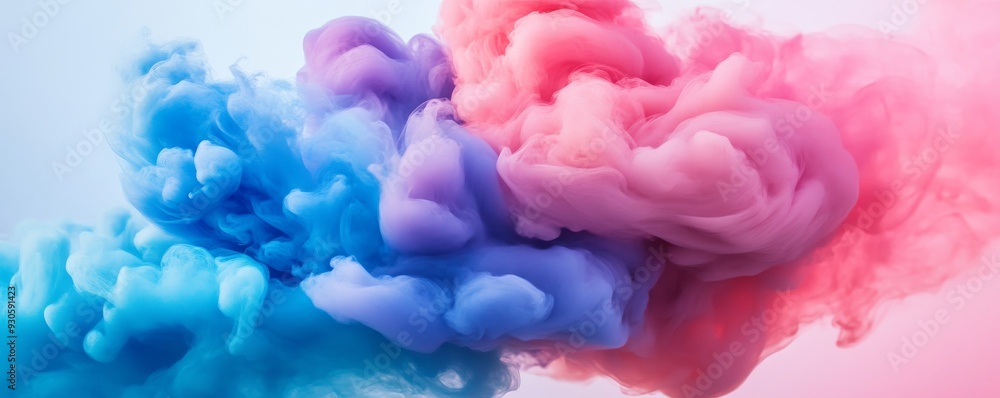 Colorful smoke clouds blending in abstract Colorful smoke clouds blending in abstract