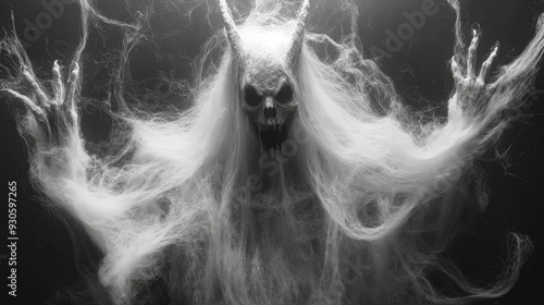 Ghostly Demon with Flowing Hair