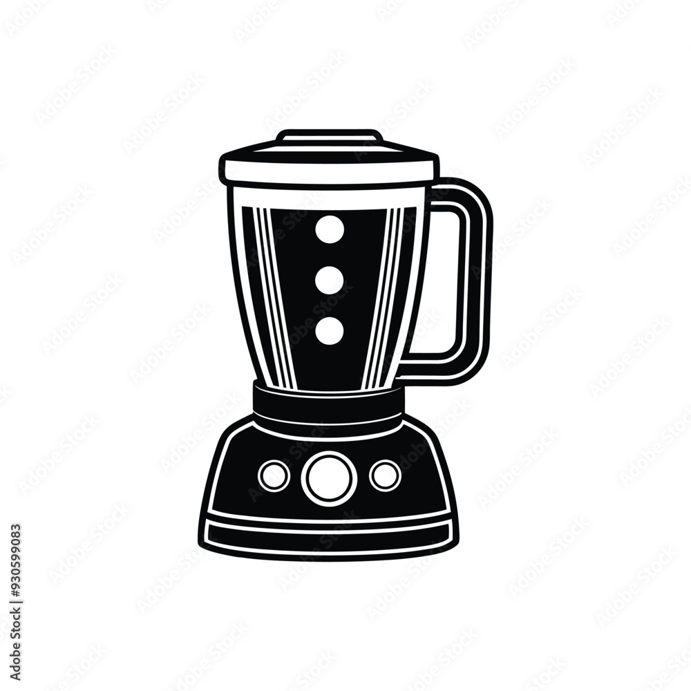 Food processor blender vector silhouette illustration Food processor blender vector silhouette illustration