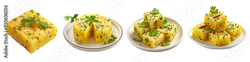 Dhokla clipart collection, symbol, logos, icons isolated on transparent background photo