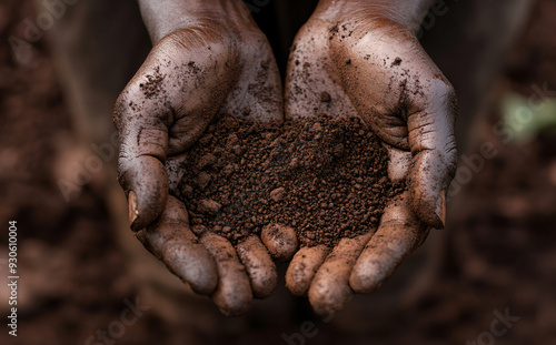 Wallpaper Mural Hands Holding Soil. Torontodigital.ca