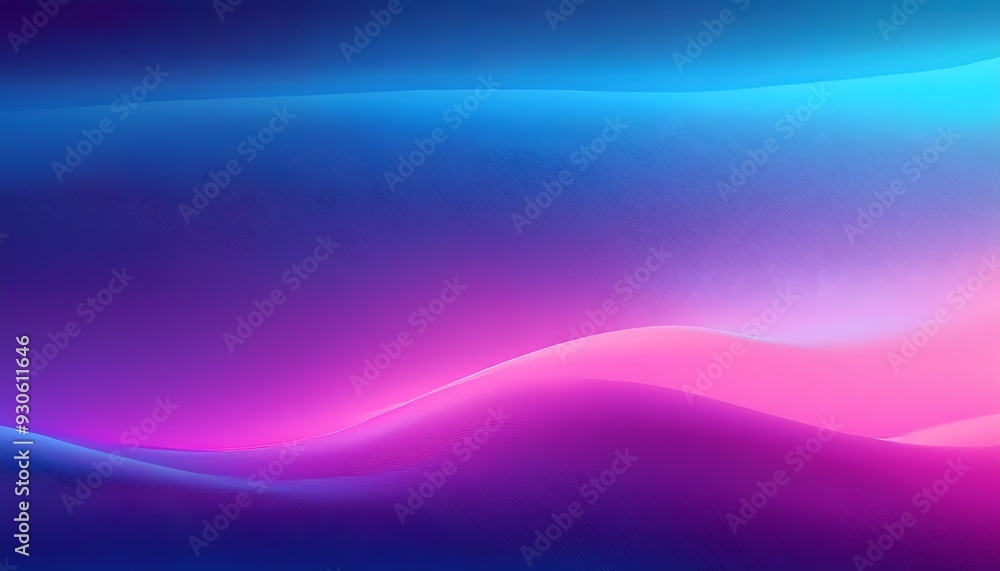 Fototapeta premium Electric Neon background - vibrant gradient background that blends electric blue into bright magenta. Graphic art illustration design