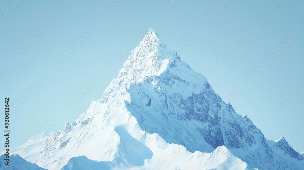 A white mountain peak against a clear sky, illustrating the sense of mental calm that comes from visual simplicity. A white mountain peak against a clear sky, illustrating the sense of mental calm that comes from visual simplicity.