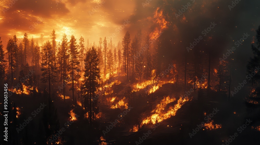 environmental damage - forest fires environmental damage - forest fires