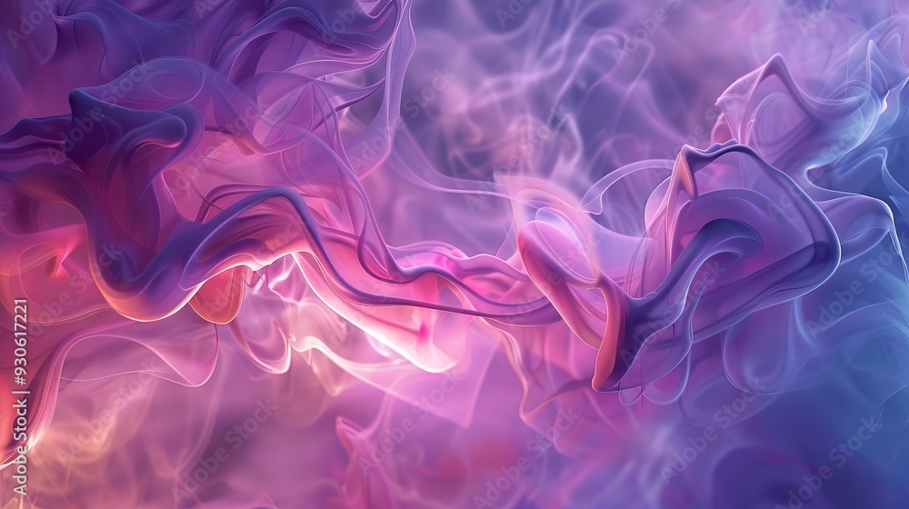 Vibrant Abstract Background with Organic Forms. Liquid or Smoke Wallpaper Vibrant Abstract Background with Organic Forms. Liquid or Smoke Wallpaper