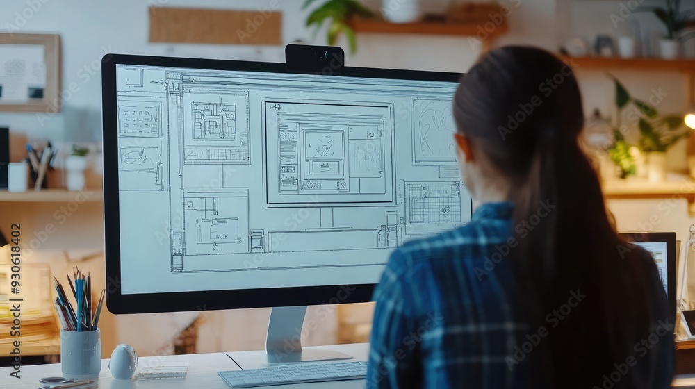 A blank white screen with a creative digital design process unfolding, from initial sketches to a brilliant final concept. A blank white screen with a creative digital design process unfolding, from initial sketches to a brilliant final concept.