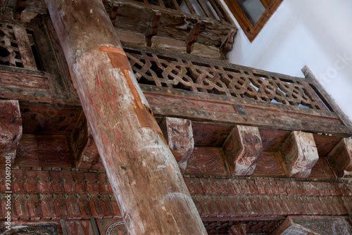 The Historical Mahmut Bey Mosque in Kastamonu, Turkey was built in the 14th century. It was constructed from wooden materials. photo