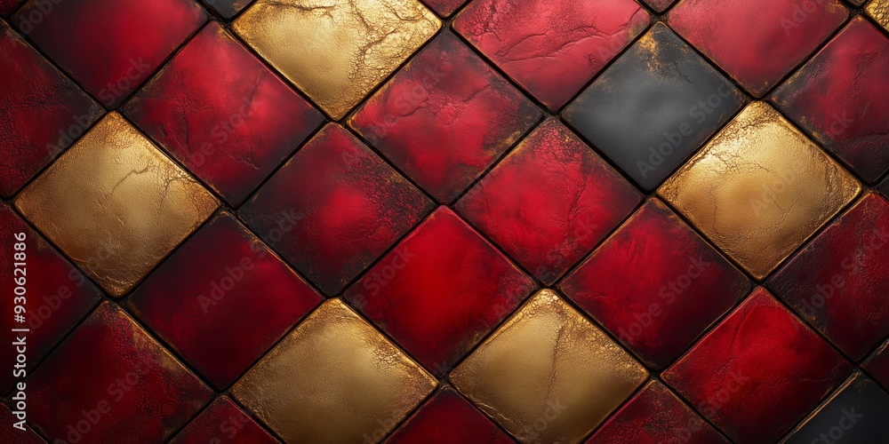 Obraz premium Artistic Vellum Paper Texture with Quilted Fractal Motif, generative ai