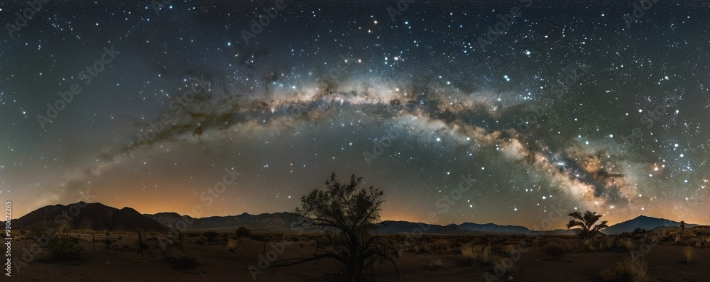 Clear starry night sky with the Milky Way galaxy visible, 4K hyperrealistic photo Clear starry night sky with the Milky Way galaxy visible, 4K hyperrealistic photo