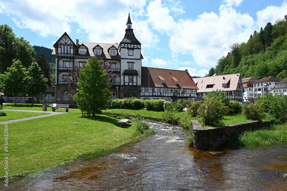 Naklejka premium Kurpark in Bad Herrenalb