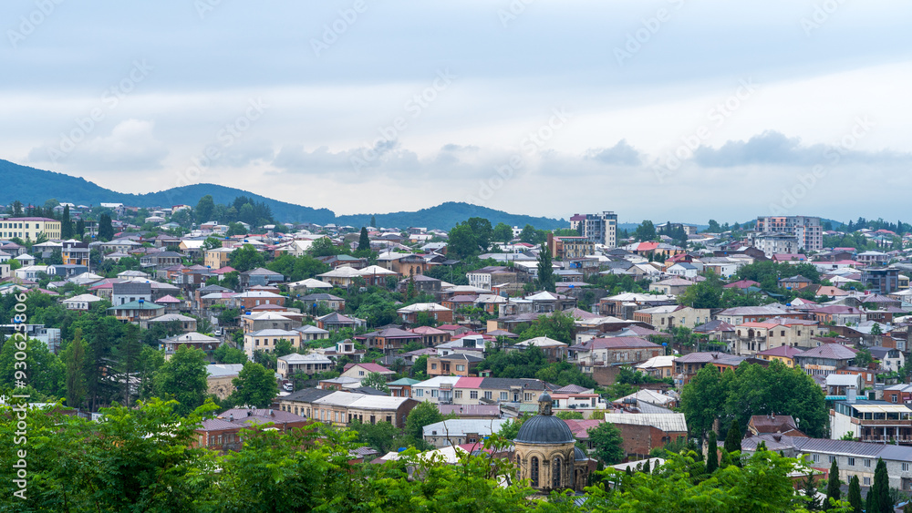 Naklejka premium View of Kutaisi from Bagrati Cathedral