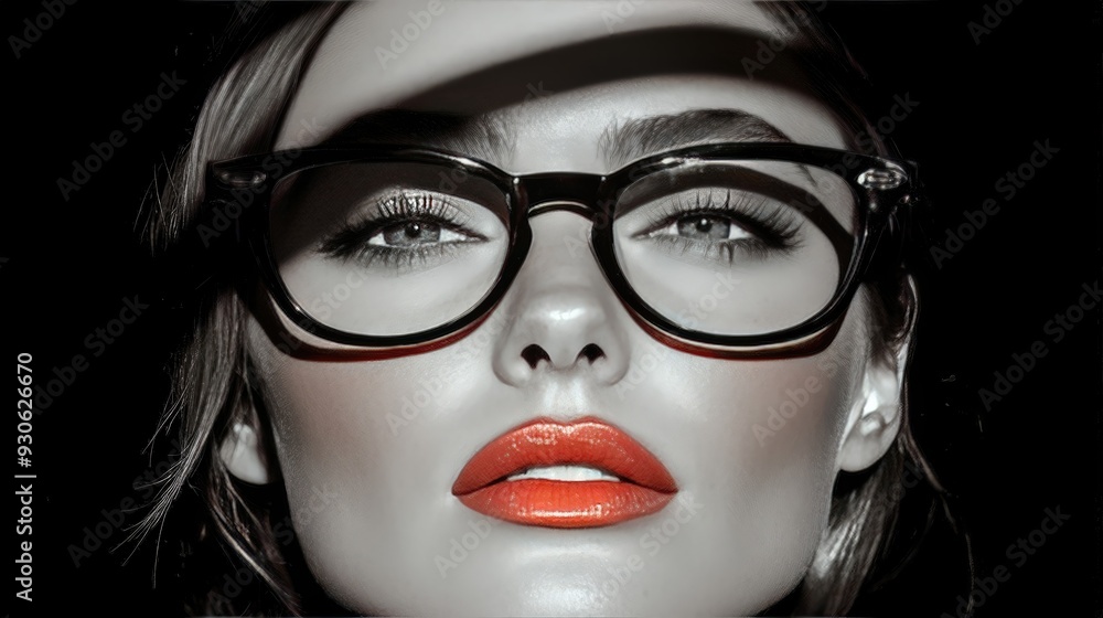 Bold Portrait with Glasses Bold Portrait with Glasses