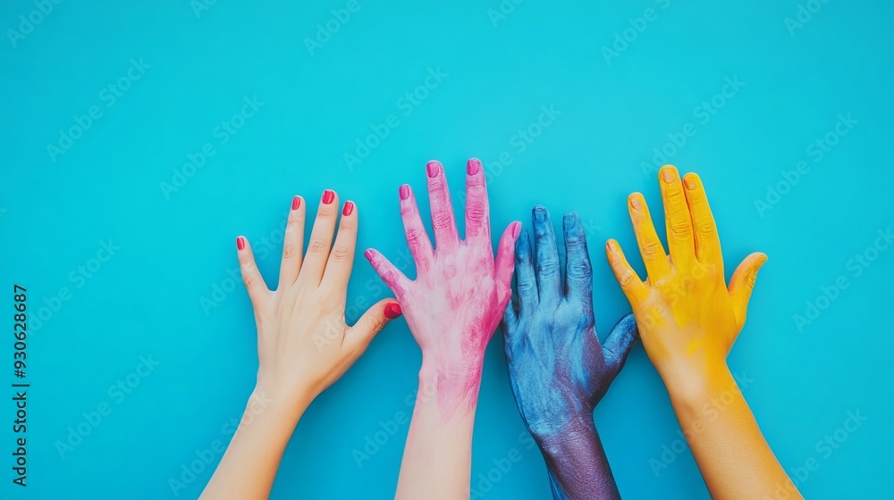 International Day of Charity, observed on September 5, highlighting tolerance, kindness, cooperation, and friendship. The concept features colorful hands on a blue background, emphasizing charity International Day of Charity, observed on September 5, highlighting tolerance, kindness, cooperation, and friendship. The concept features colorful hands on a blue background, emphasizing charity