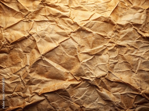 Wallpaper Mural Aged, worn, and weathered texture of a wrinkled, creased, and folded piece of paper, showcasing signs of aging and prolonged use. Torontodigital.ca