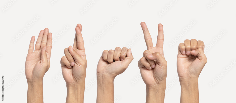 Deaf alphabet letter Deaf alphabet letter