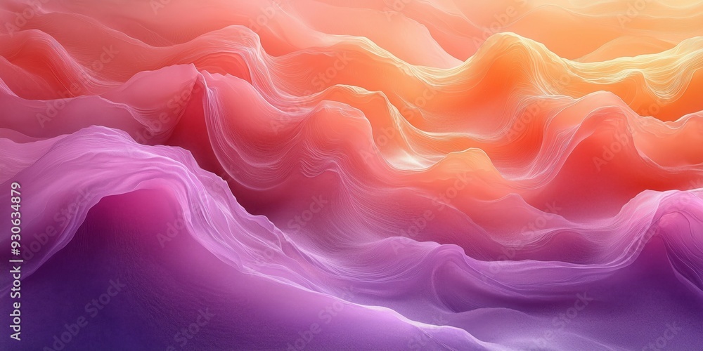 Fototapeta premium Dreamy Abstract Landscape in Soft Hues, generative ai