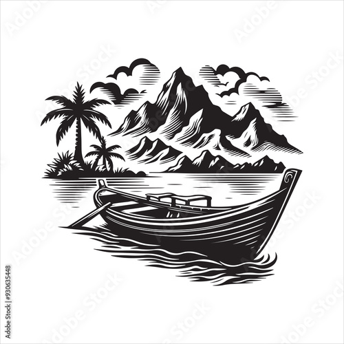 boat vector