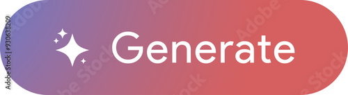 Ai Generate button for any kind of generative application or website. Sparkle icons tools into Ai generation online app.