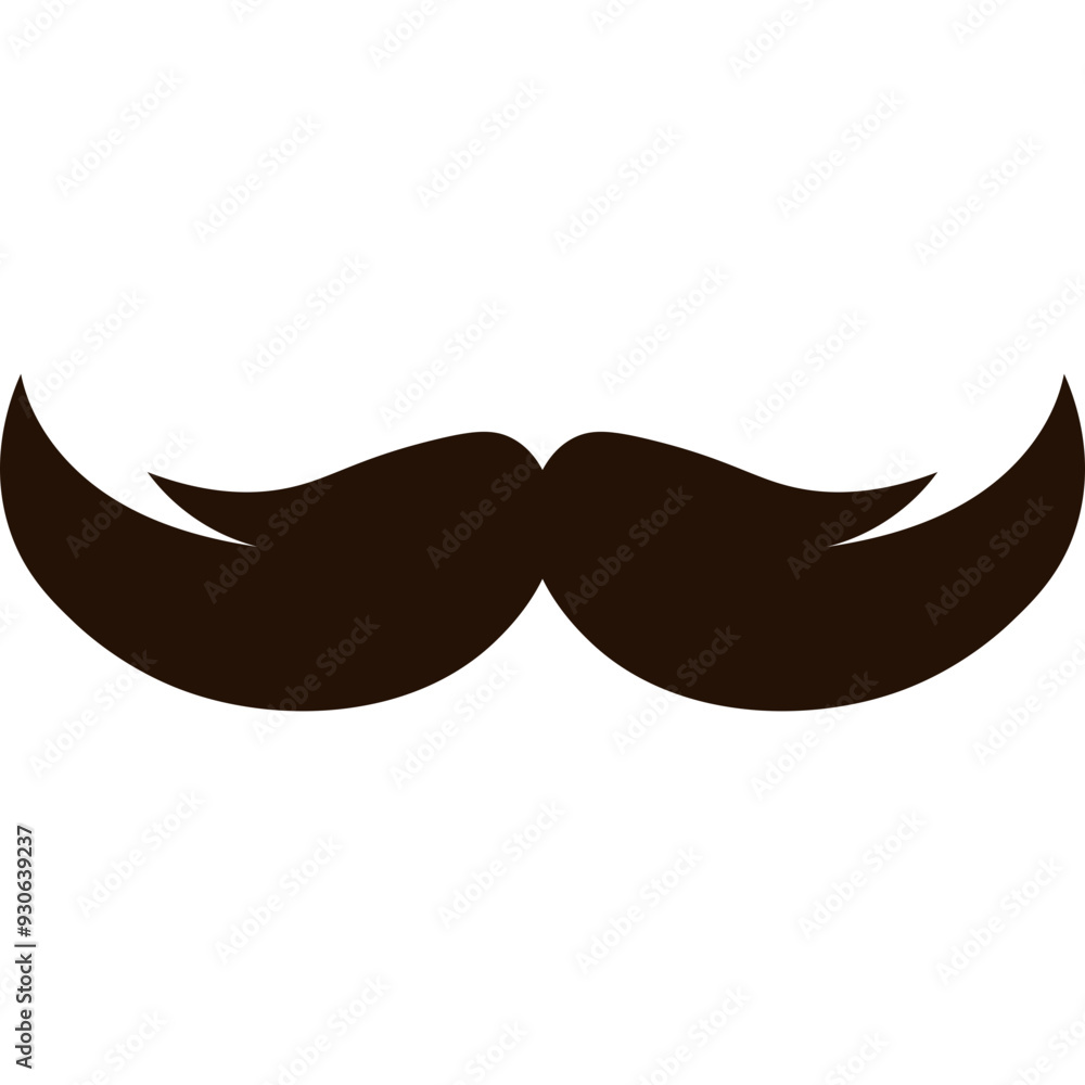 Mustache Flat Icon Mustache Flat Icon