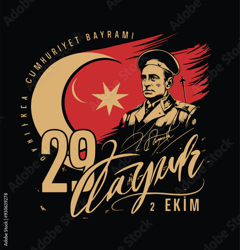 29 ekim Typography T-shirt Design Vintage T-shirt Design Vector T-shirt Design Ai T-shirt Design