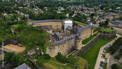 drone photo Sedan castle france europe