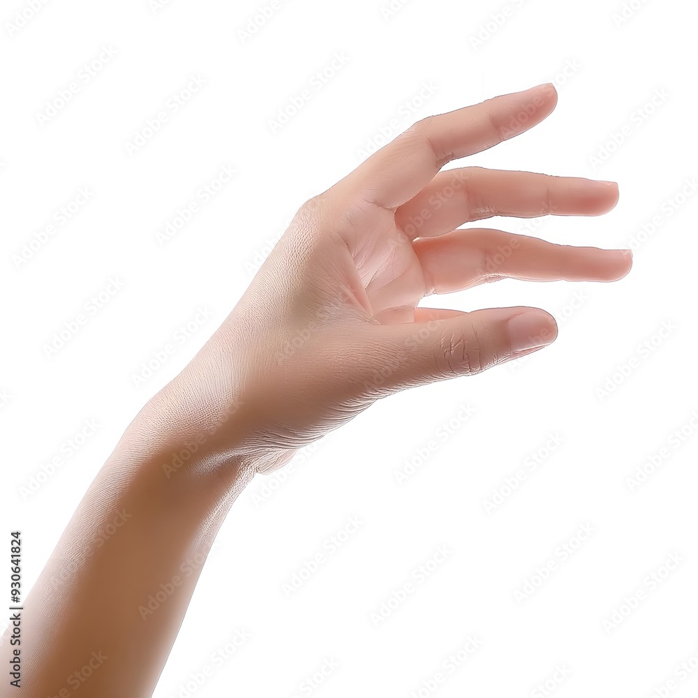 Empty hand Woman's holding something on white background. Empty hand Woman's holding something on white background.