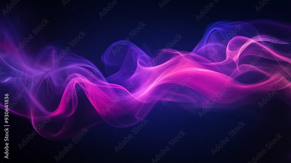 Abstract purple and pink smoke waves on Abstract purple and pink smoke waves on