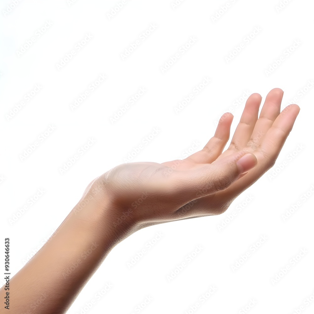 Empty hand Woman's holding something on white background. Empty hand Woman's holding something on white background.